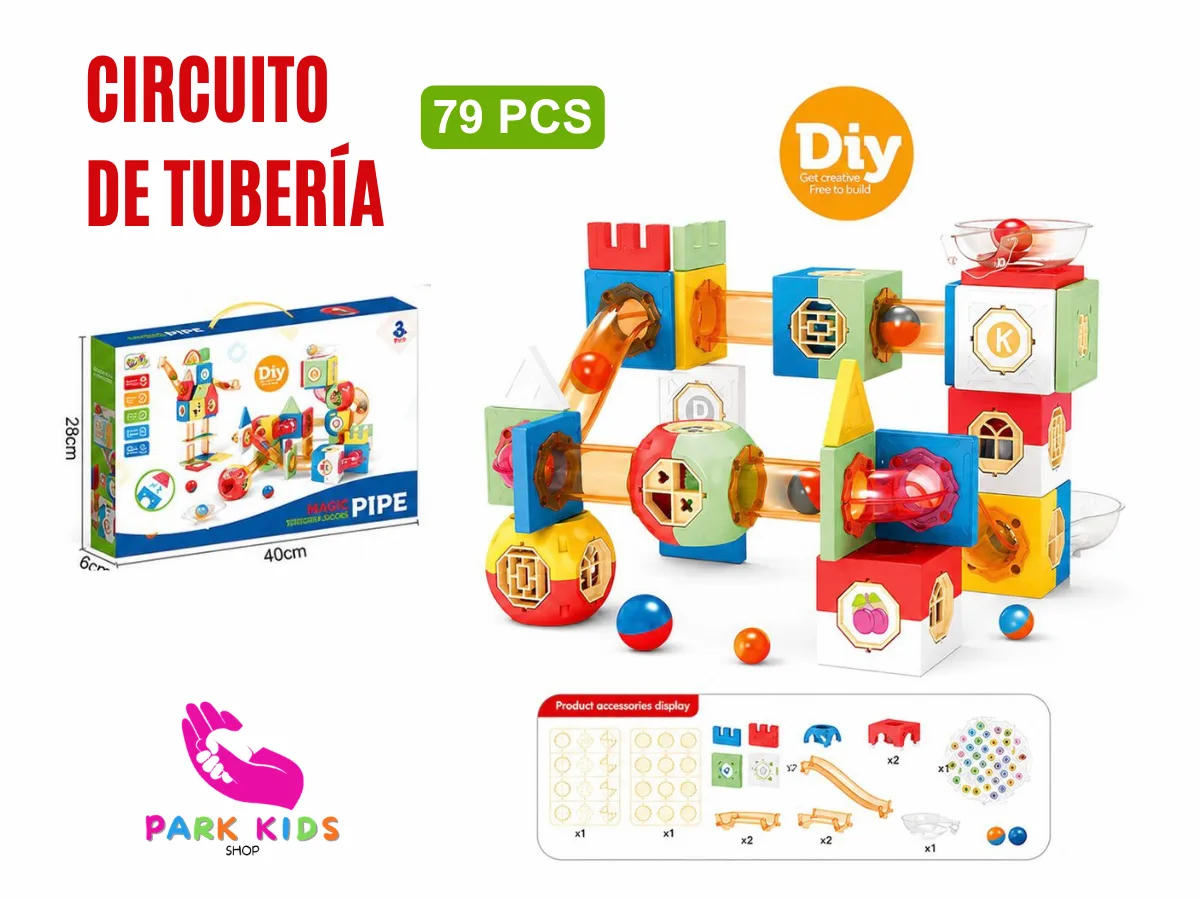 Circuito de Tubería Magic Pipe 79 Piezas