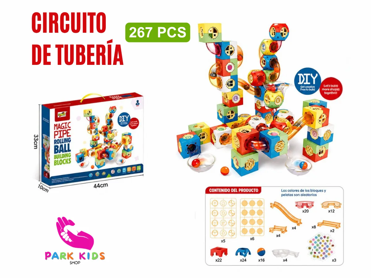 Circuito de Tubería Magic Pipe 267 Piezas