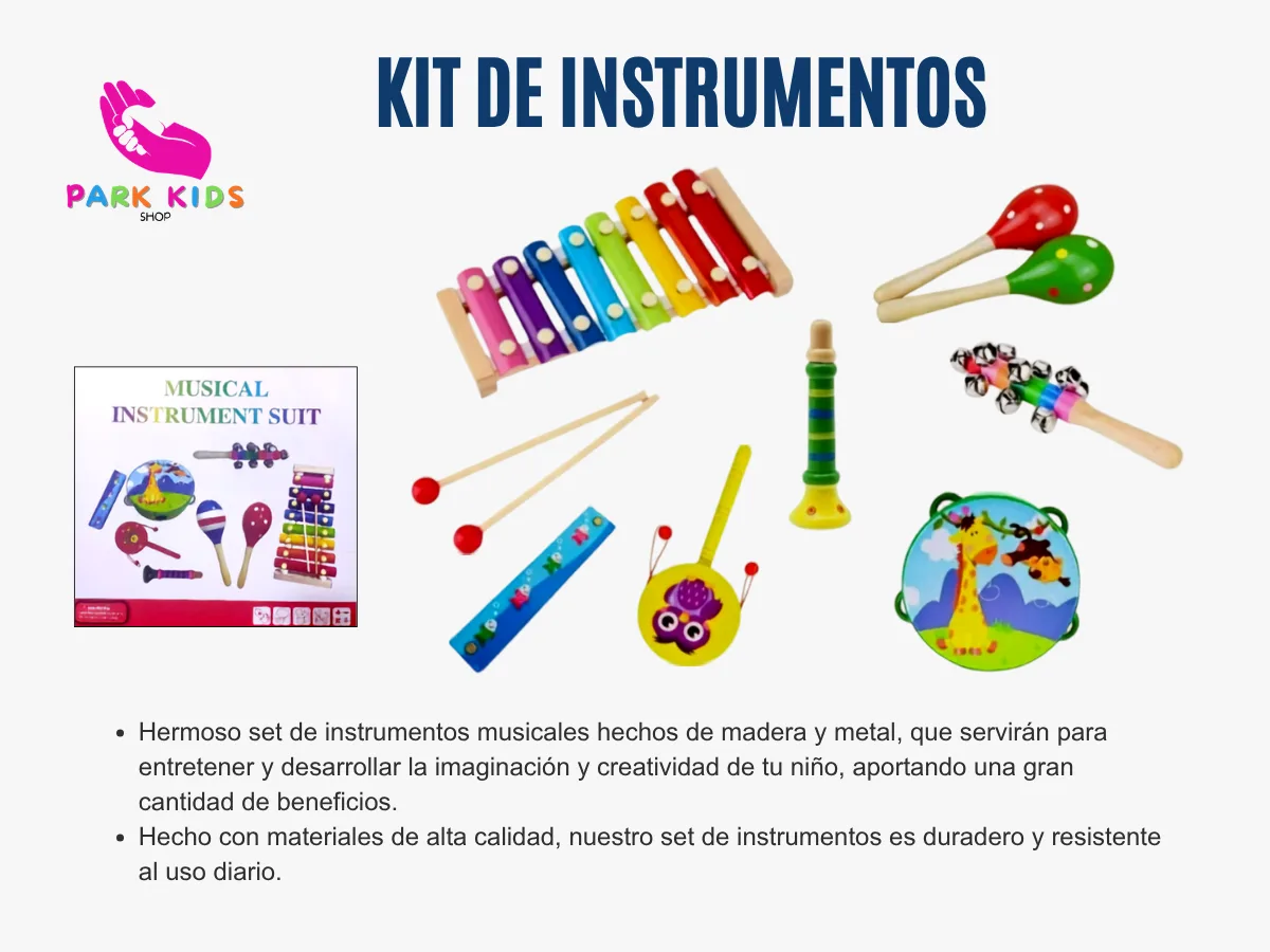 Kit de Instrumentos Musicales Infantiles