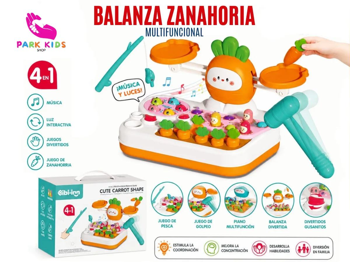 Balanza Zanahoria Multifuncional 4 en 1